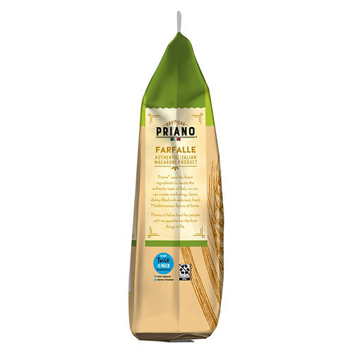 Priano Bronze Cut Farfalle Pasta, 14.5 oz